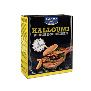 Alambra Halloumi Burger Scheiben 43 % Fett i.Tr. gekühlt - 200 g Packung