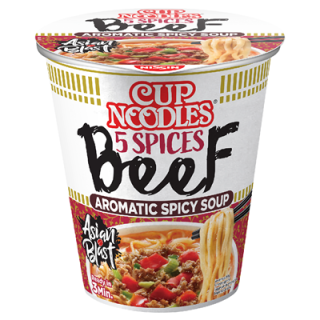 Nissin Cup Noodles 5 Spices Beef - 64 g Becher