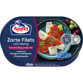 Appel Heringsfilets Tomate Burgunder Art - 200 g Dose
