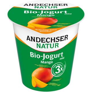 Andechser Bio Fruchtjogurt mild 3,8 % Mango gekühlt - 150 g Becher