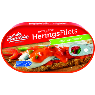 Hawesta MSC Heringsfilets in Paprika-Creme - 200 g Dose
