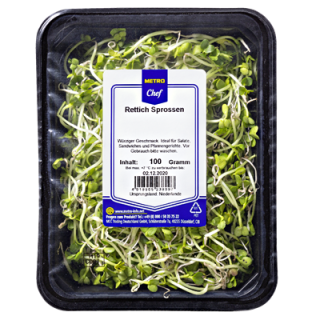 METRO Chef Rettichsprossen, küchenfertig - 100 g Schale