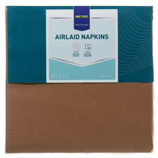 METRO PROFESSIONAL Airlaid Servietten, Coffee, 40 x 40...