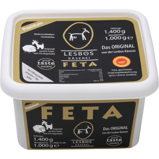 Lesbos Feta in Salzlake 43 % Fett gekühlt - 1 kg...