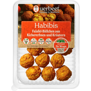 Querbeet Habibis Kichererbsenbällchen mit Kräutern vegan gekühlt 12 Stück à 15 g - 180 g Packung