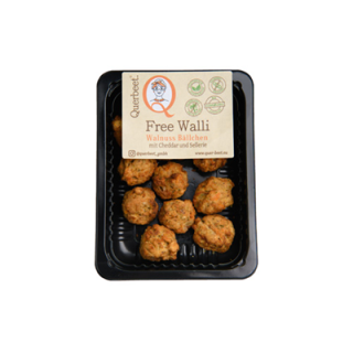 Querbeet Free Walli Wallnuss Bällchen vegetarisch gekühlt 12 Stück à 15 g - 180 g Packung