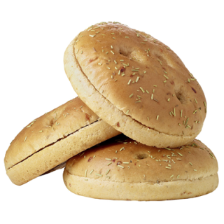 Salomon Foodworld Focaccia Burger Bun 30 Stück à 80 g, vorgebacken, tiefgefroren 2,4 kg Karton