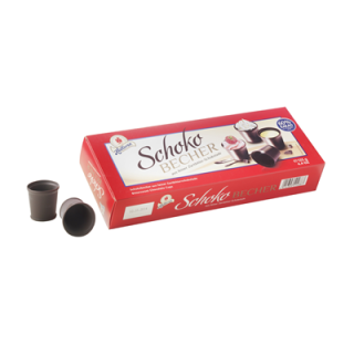 Halloren Schokobecher aus feiner Zartbitter-Schokolade 96 x 125 g Schachteln