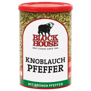 Block House Knoblauchpfeffer Grün - 1 x 200 g Dose