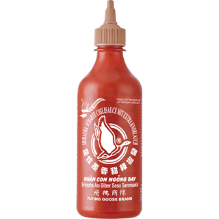 Flying Goose Siriacha Chilisauce scharf mit Knoblauch - 1 x 455 ml Flasche