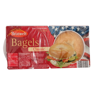 Aldentes Brotwelt Steinofen Bagels Classic 2 x 2...