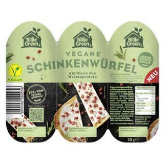 Billie Green Vegane Schinkenwürfel gekühlt - 90 g Schale