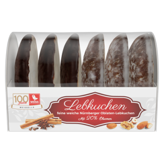 Weiss Weissella Feine weiche Oblaten-Lebkuchen naturell,...