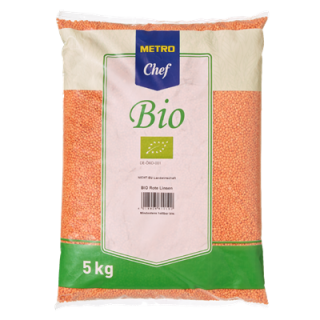 METRO Chef Bio Rote Linsen - 5 kg Beutel