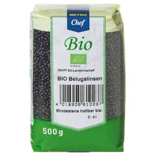 METRO Chef Bio Beluga Linsen - 500 g Beutel