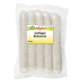 Friki Geflügel-Bratwurst, 10 Stück à ca. 100 g gekühlt - 1 kg