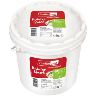 Frankenland Kräuterquark 40 % - 5 kg Eimer