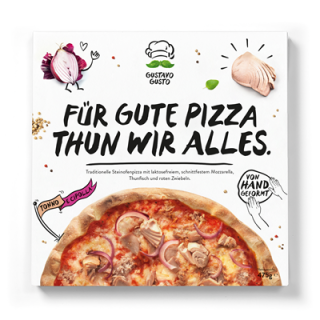 GUSTAVO GUSTO Originale Pizza Tonno tiefgefroren 30 cm -...