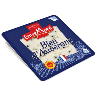 Entremont Bleu D Auvergne AOP mind. 50% F.i.Tr. gekühlt - 125 g Stück
