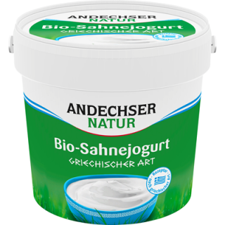 Andechser Natur Bio Sahnejoghurt gekühlt - 1 kg Eimer