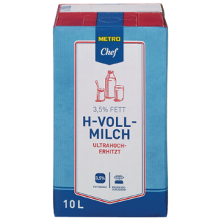 METRO Chef H-Milch 3,5 % Fett - 10 kg Bag-in-Box