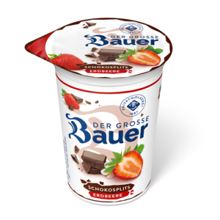 Bauer Fruchtjoghurt 3,5 % Erdbeer gekühlt - 225 g Becher