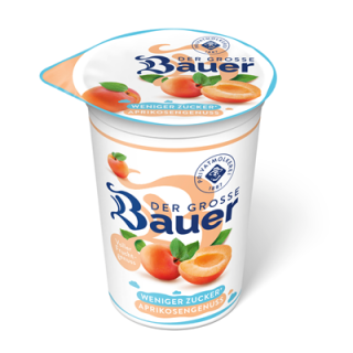 Bauer Fruchtjoghurt 1,8 % Aprikose weniger Zucker - 225 g...