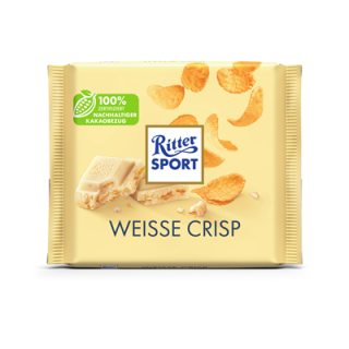 Ritter Sport Bunte Vielfalt Weiss + Crisp - 100 g Stück