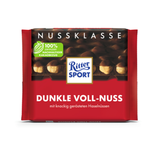 Ritter Sport Nuss Klasse Dunkle Voll-Nuss - 100 g Packung