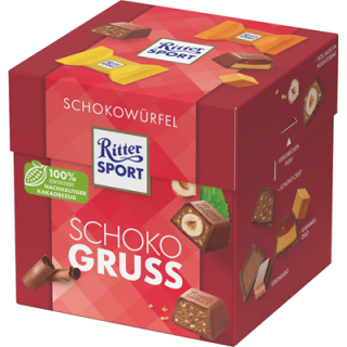 Ritter Sport Schokowürfel 20 Stück, Schokogruß - 176 g Karton