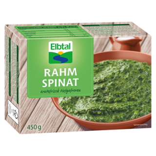 Elbtal Rahmspinat tiefgefroren - 450 g Packung
