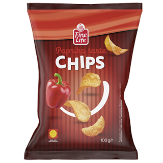 Fine Life Chips Paprika - 100 g Packung