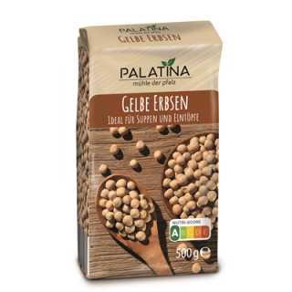 Palatina Gelbe Erbsen ungeschält - 500 g Beutel