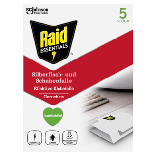 Raid Essentials Silberfisch-/Schabenfalle 5 Stück