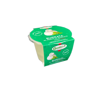 Gioiella Burrata mit Basilikum - 100 g Packung
