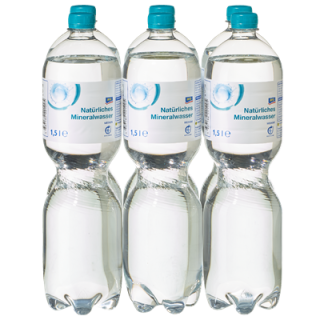 aro Mineralwasser Medium Einweg PET - 6 x 1,5 l Flasche