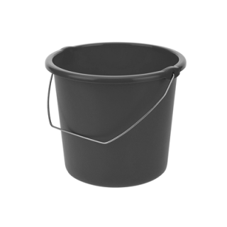 aro Eimer 5 l, Anthrazit rund Kunststoff