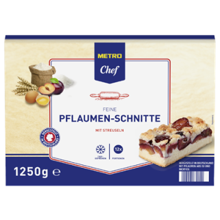 METRO Chef Blechkuchen Pflaumenkuchen mit Streusel...