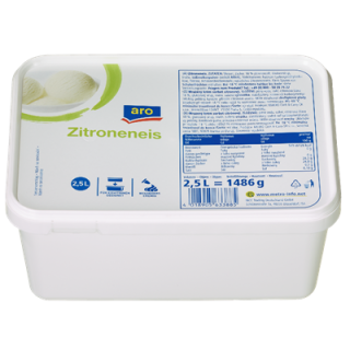 aro Eiscreme Fruchteis Lemmon tiefgefroren - 2,5 l Packung