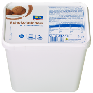 aro Eiscreme Schokolade tiefgefroren - 5 l Packung