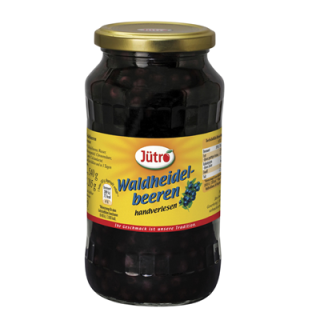 Juetro Heidelbeeren leicht gezuckert - 580 ml Tiegel