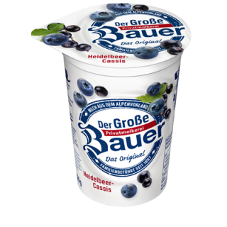 Bauer Fruchtjoghurt E/HIM/HEI/K, gekühlt 4-fach sortiert, 20 Becher à 250 g - 5 kg Mischkarton