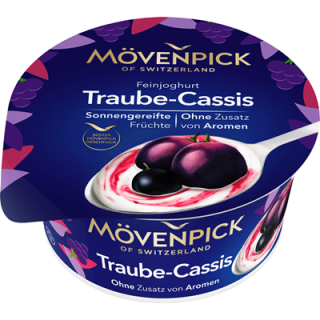 Mövenpick Feinjoghurt 15 % Fett, Traube-Cassis...