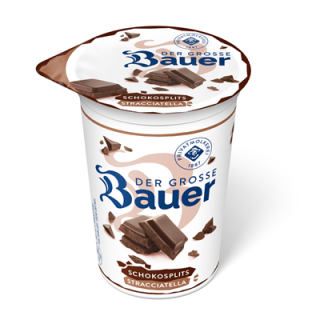 Bauer Fruchtjoghurt 3,5 % Stracciatella gekühlt - 225 g Becher