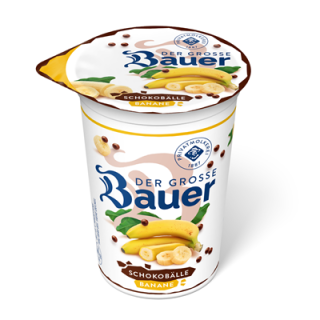 Bauer Fruchtjoghurt 3,5 % Banane Schokobälle...