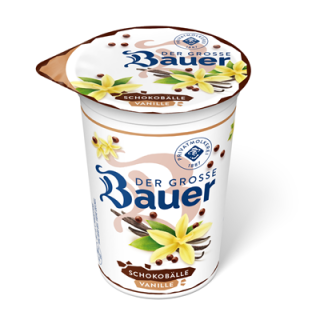 Bauer Fruchtjoghurt 3,5 % Vanille Schokobälle...