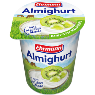 Almighurt Fruchtjohurt 3,8 % Kiwi-Stachelbeere - 150 g...
