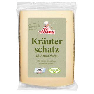 Alma Kräuterschatz 50 % Fett i. Tr., - 180 g Stück