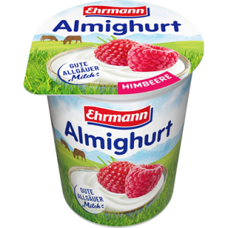 Almighurt Fruchtjoghurt Himbeere 3,8 % Fett gekühlt - 150 g Becher
