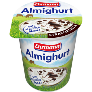 Almighurt Fruchtjoghurt Stracciatella 3,8 % Fett gekühlt - 150 g Becher